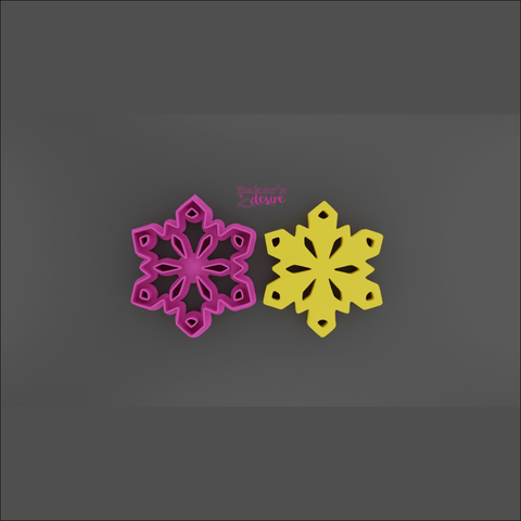 Snowflake #3  Cookie Cutter - Baker's Desire - Cookie cutters, stamps and textures